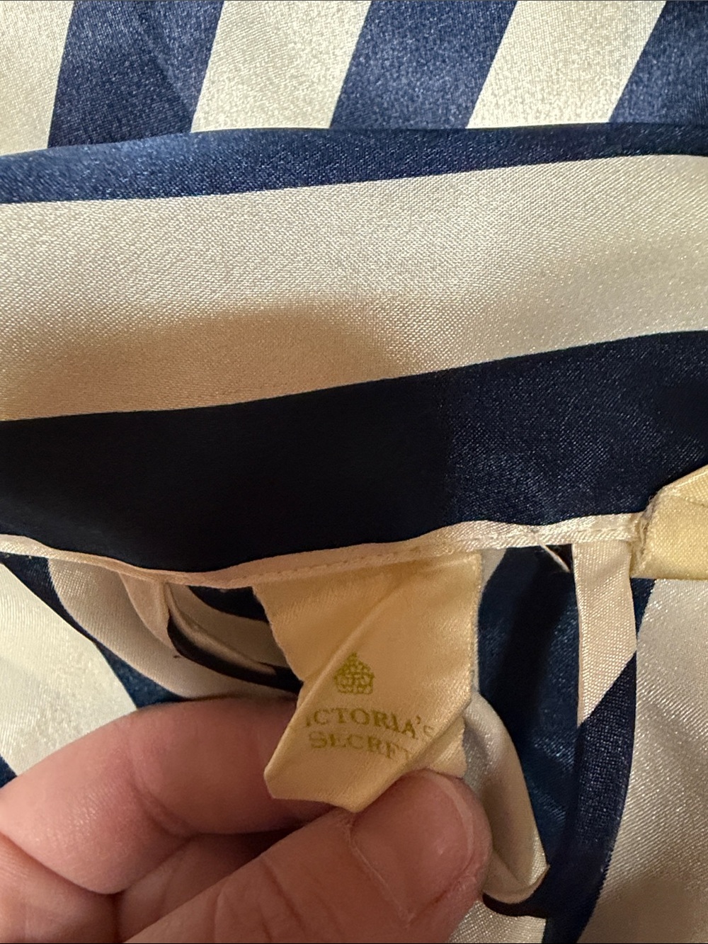 Vintage Victoria's Secret Navy and White Striped Robe - Picture 5 of 6